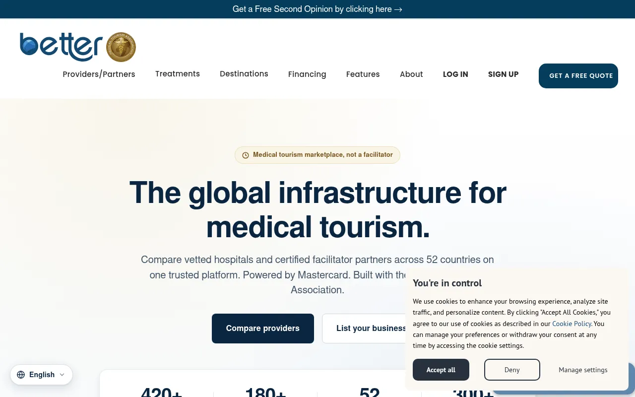 Screenshot of better.medicaltourism.com