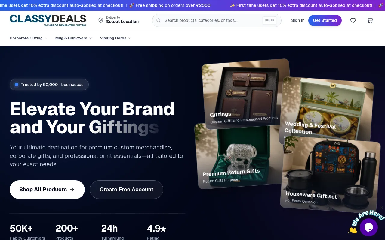 Screenshot of classydeals.in