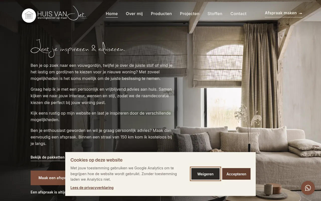 Screenshot of huisvanjet.nl