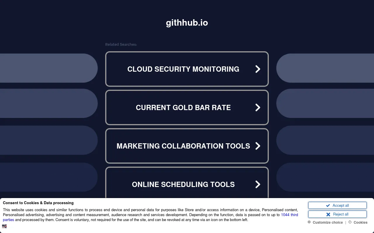 Screenshot of sourjyabose.githhub.io
