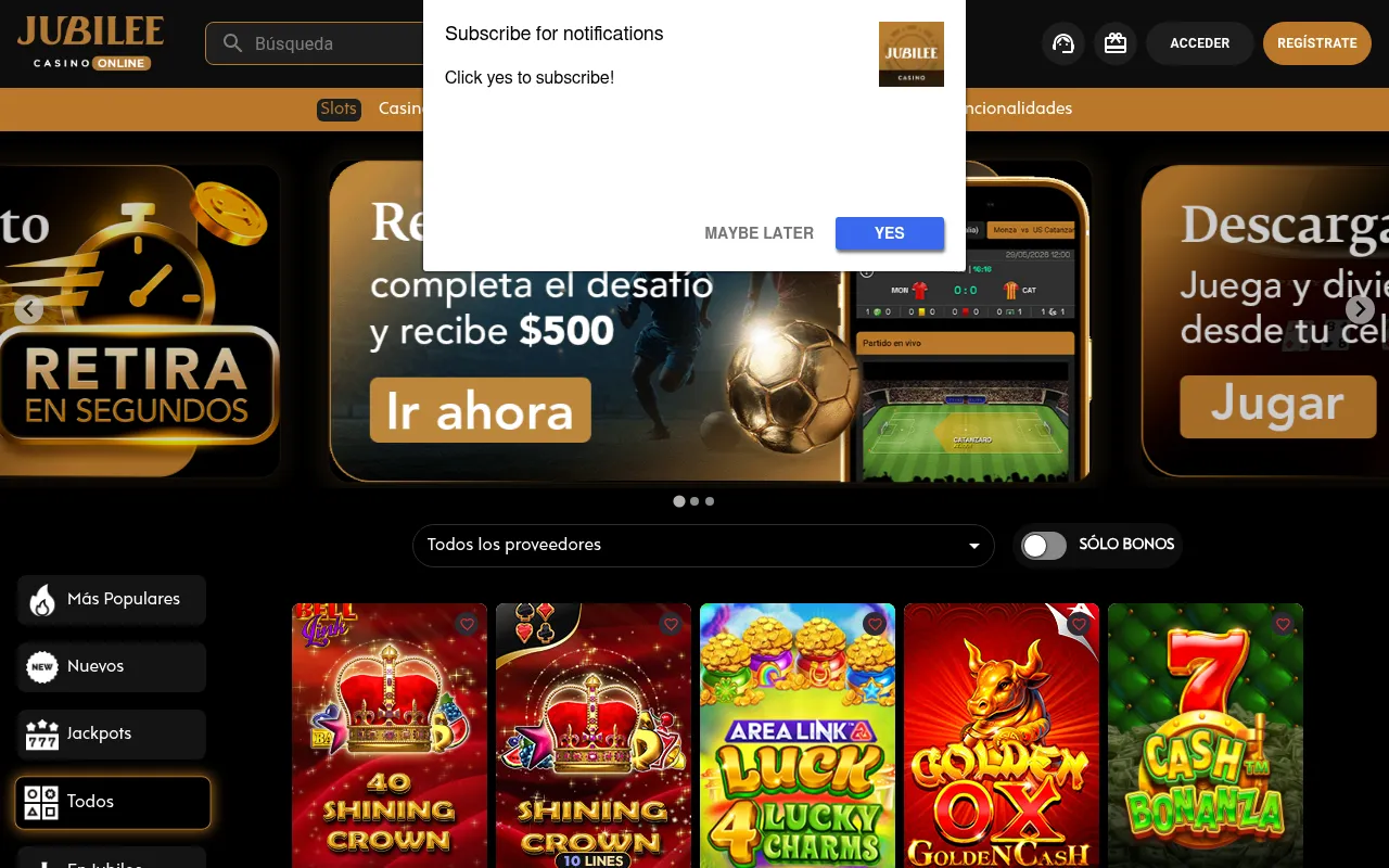 Screenshot of jubilee.mx