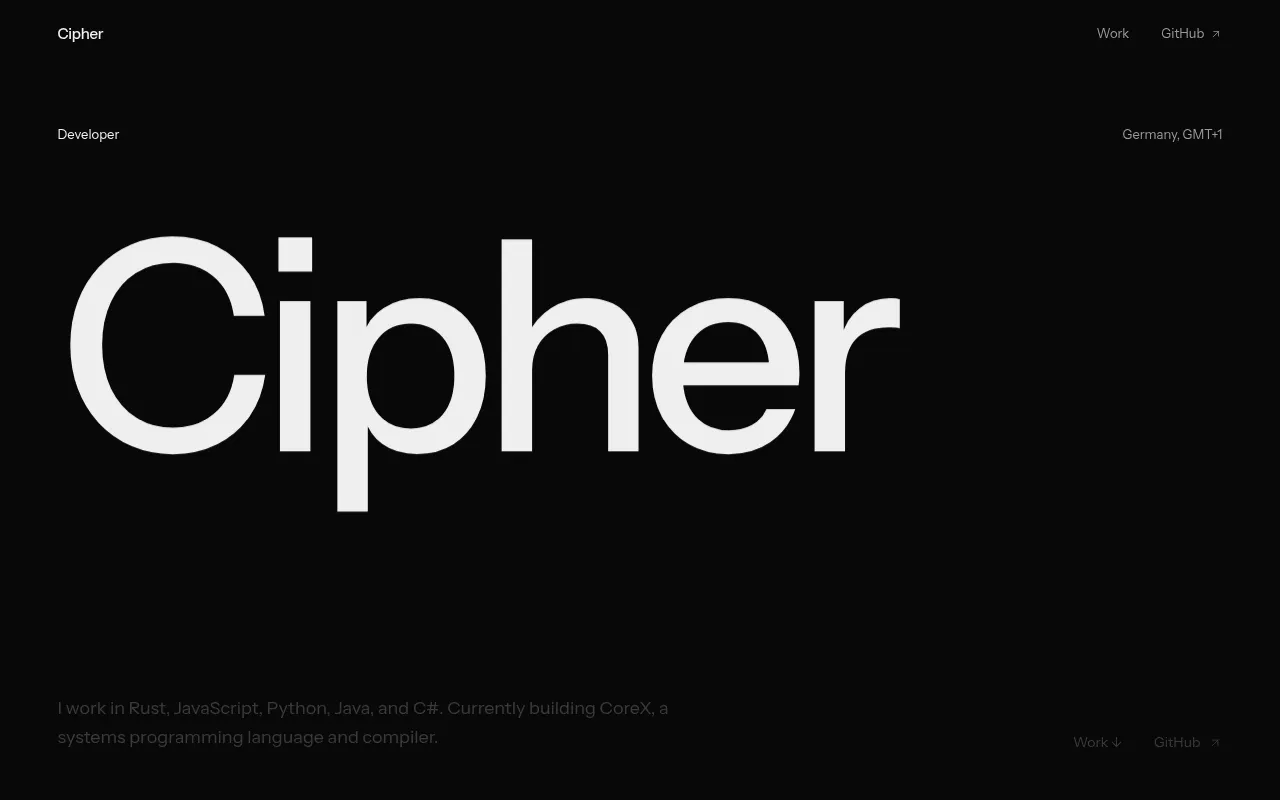 Screenshot of ciphers-blue.vercel.app