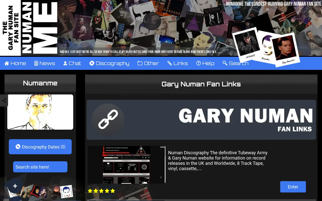 Screenshot of numanme.co.uk