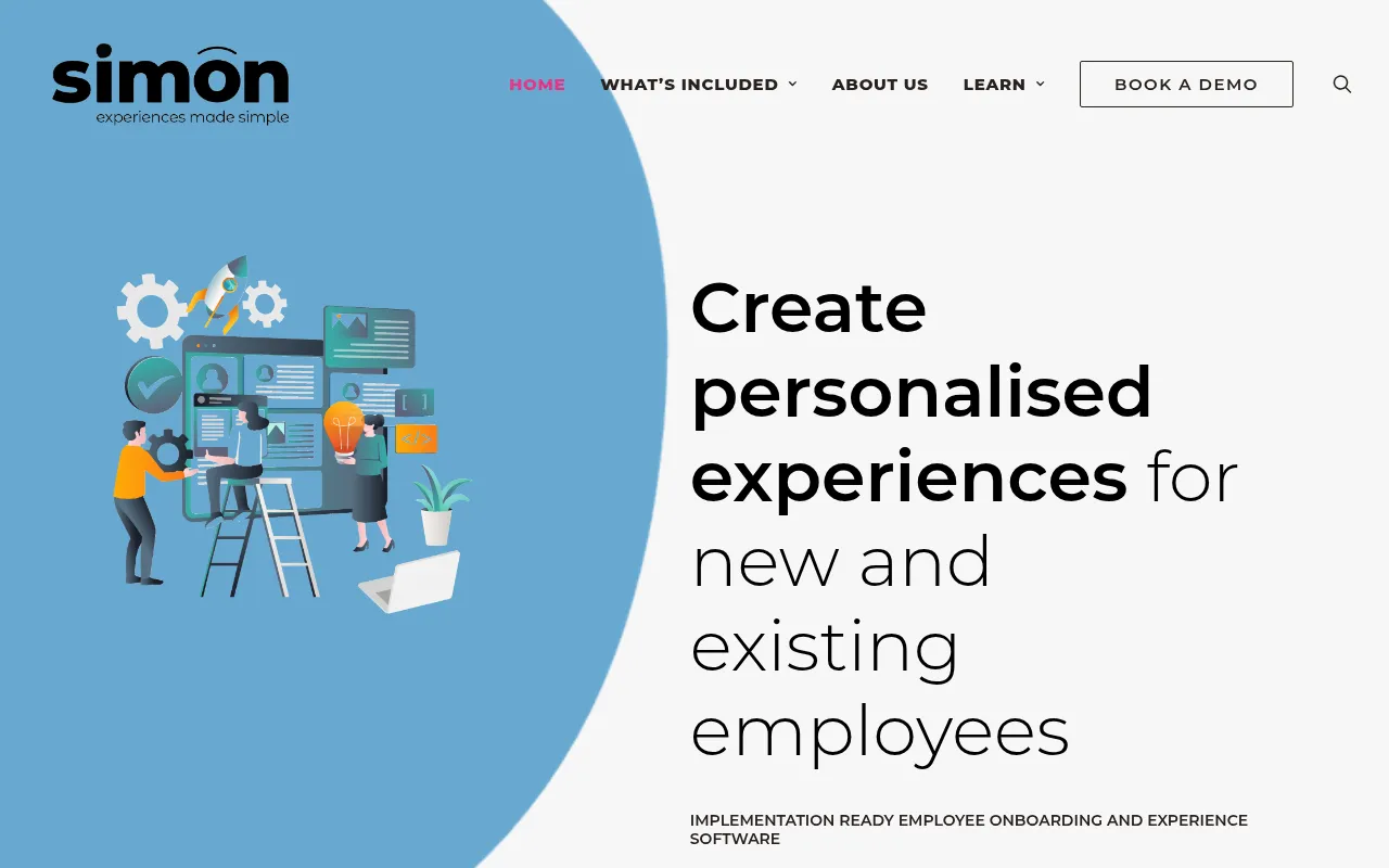 Screenshot of thinksimon.com.au