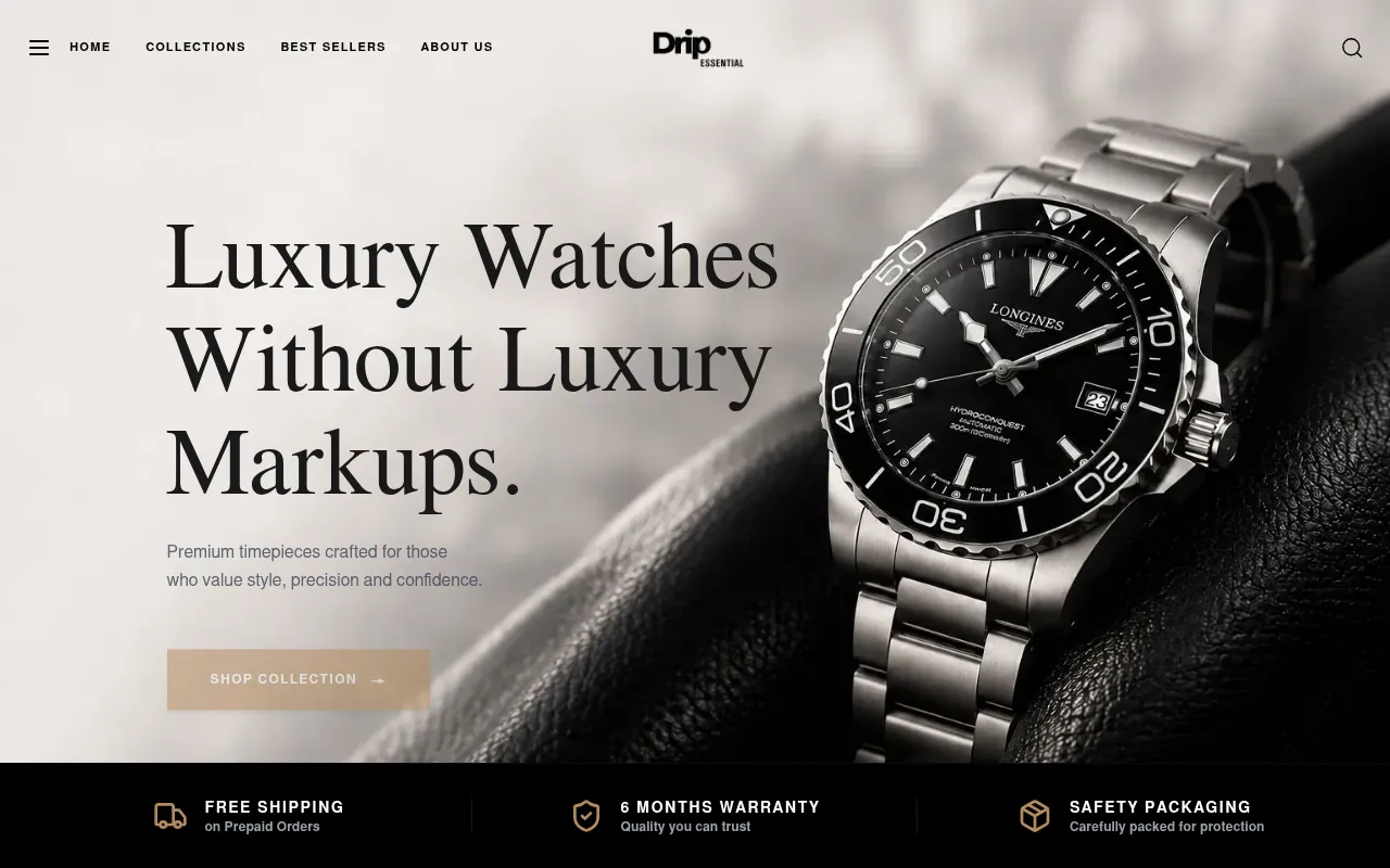 Screenshot of dripessential.in