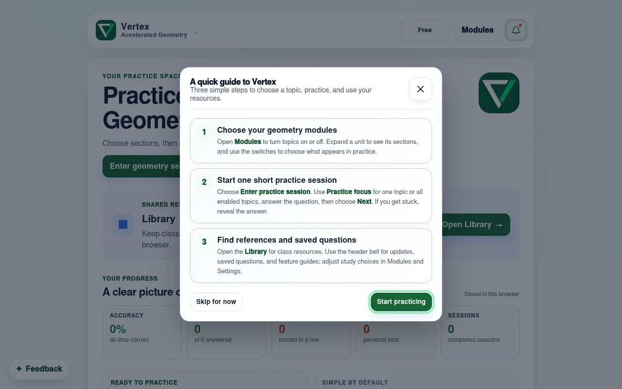 Screenshot of vertexmath.vercel.app