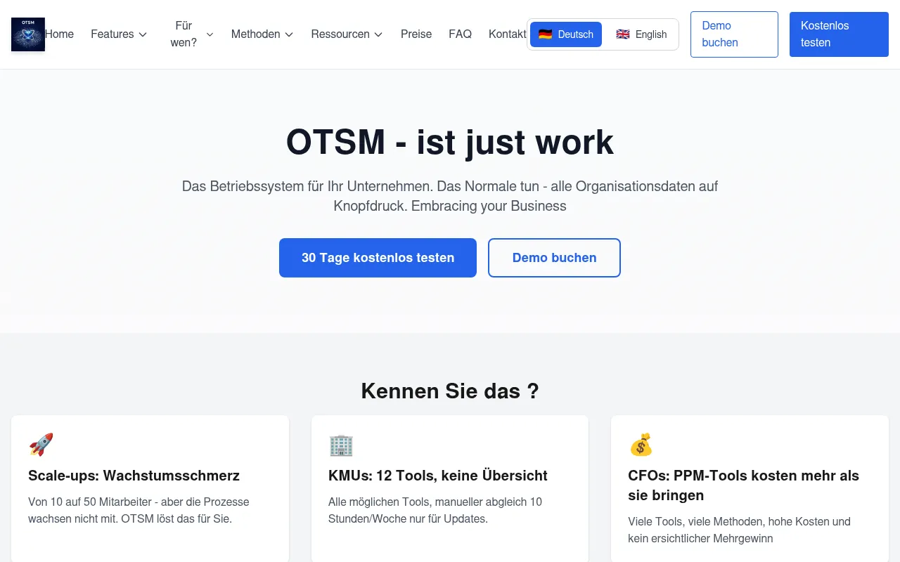 Screenshot of otsm.work