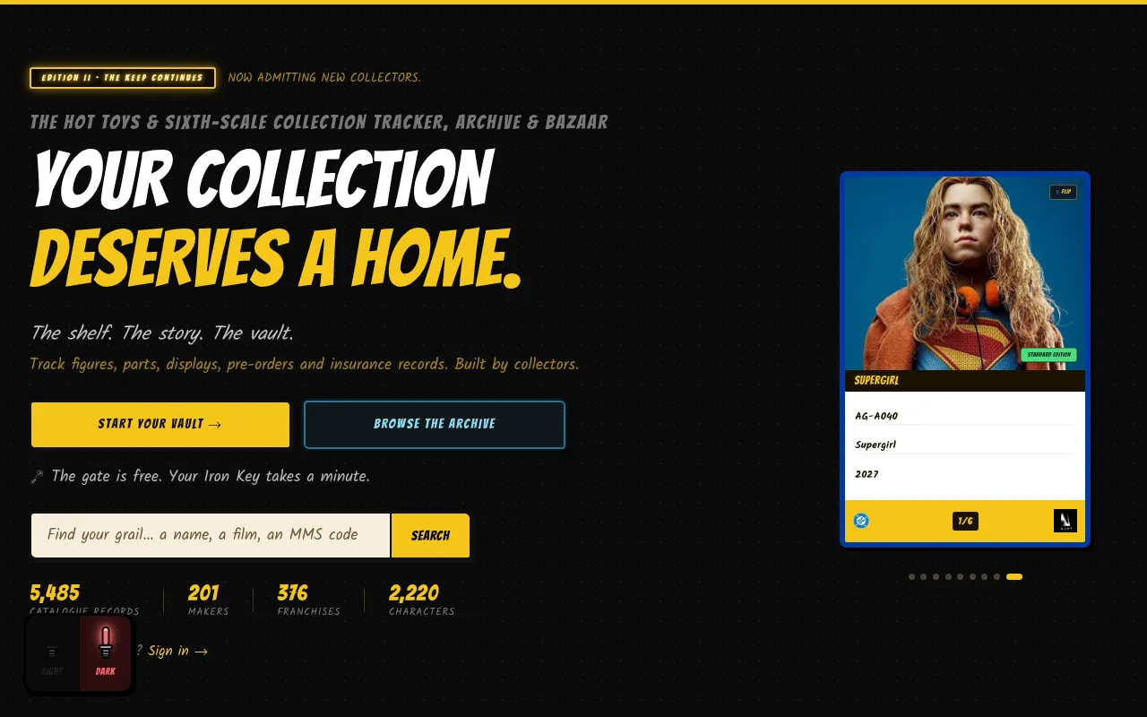 Screenshot of kollectorium.com