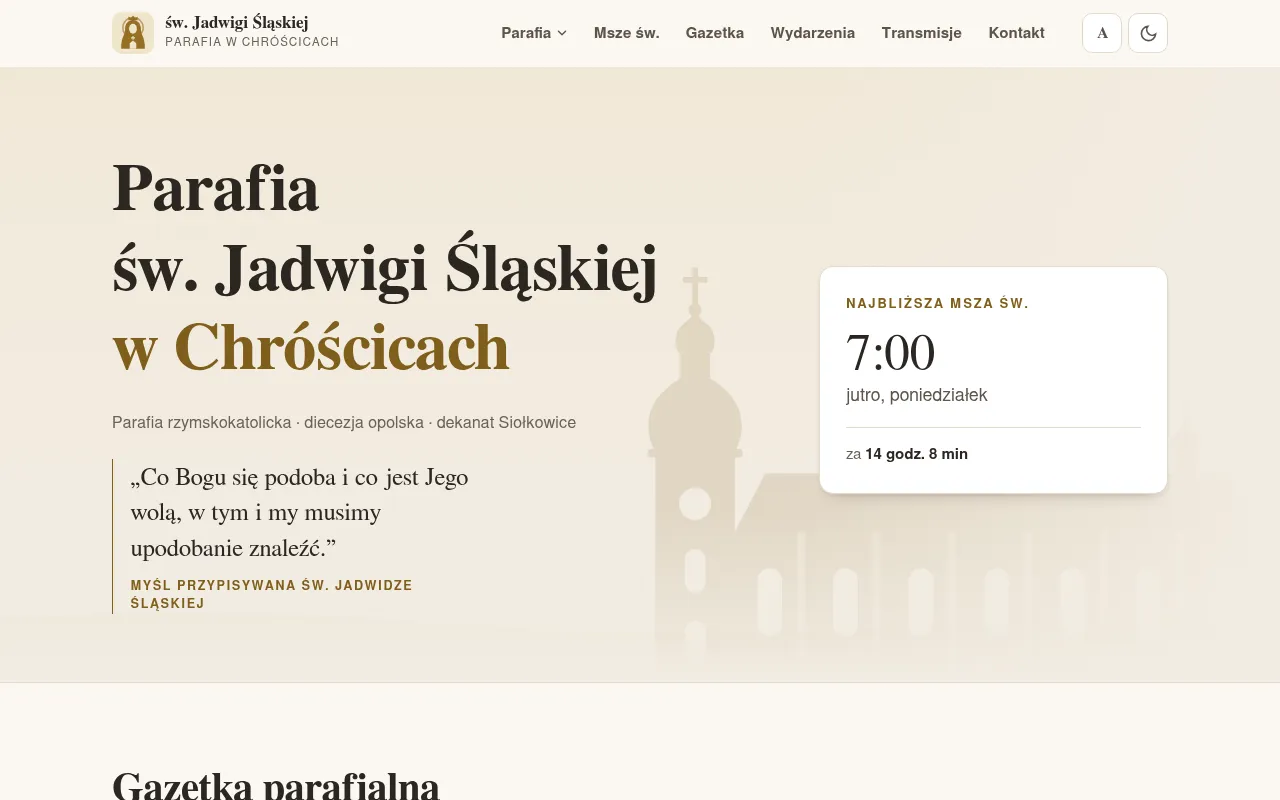 Screenshot of chroscice.pl