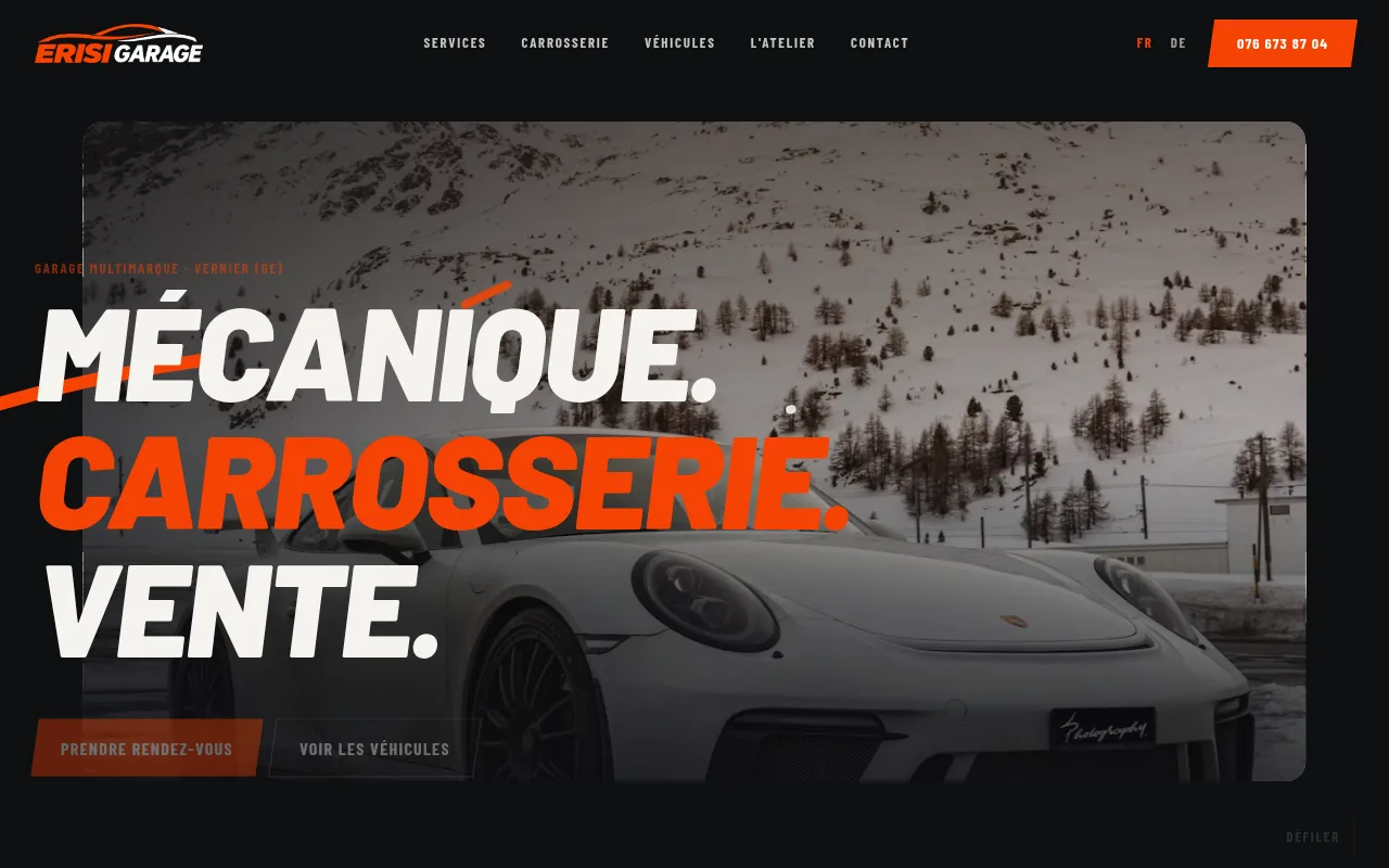 Screenshot of erisigarage.ch