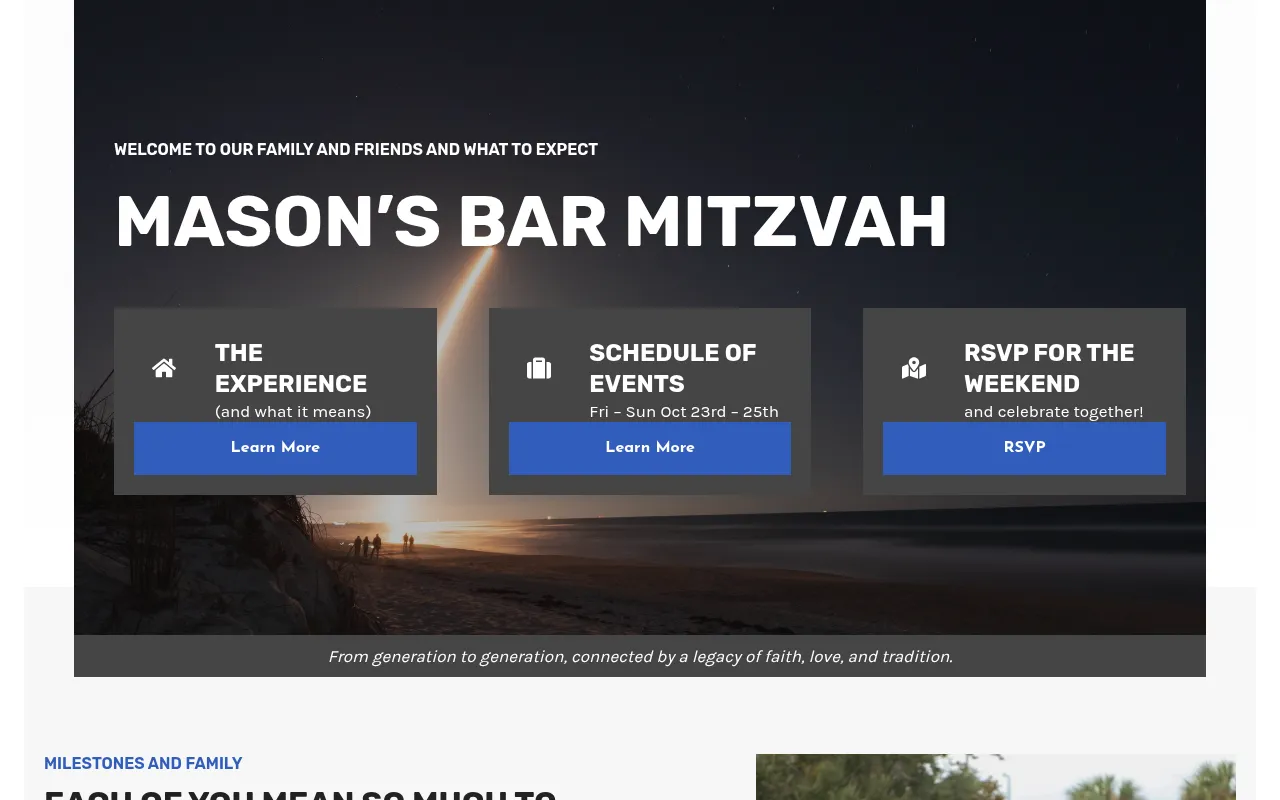 Screenshot of masonrundle.com
