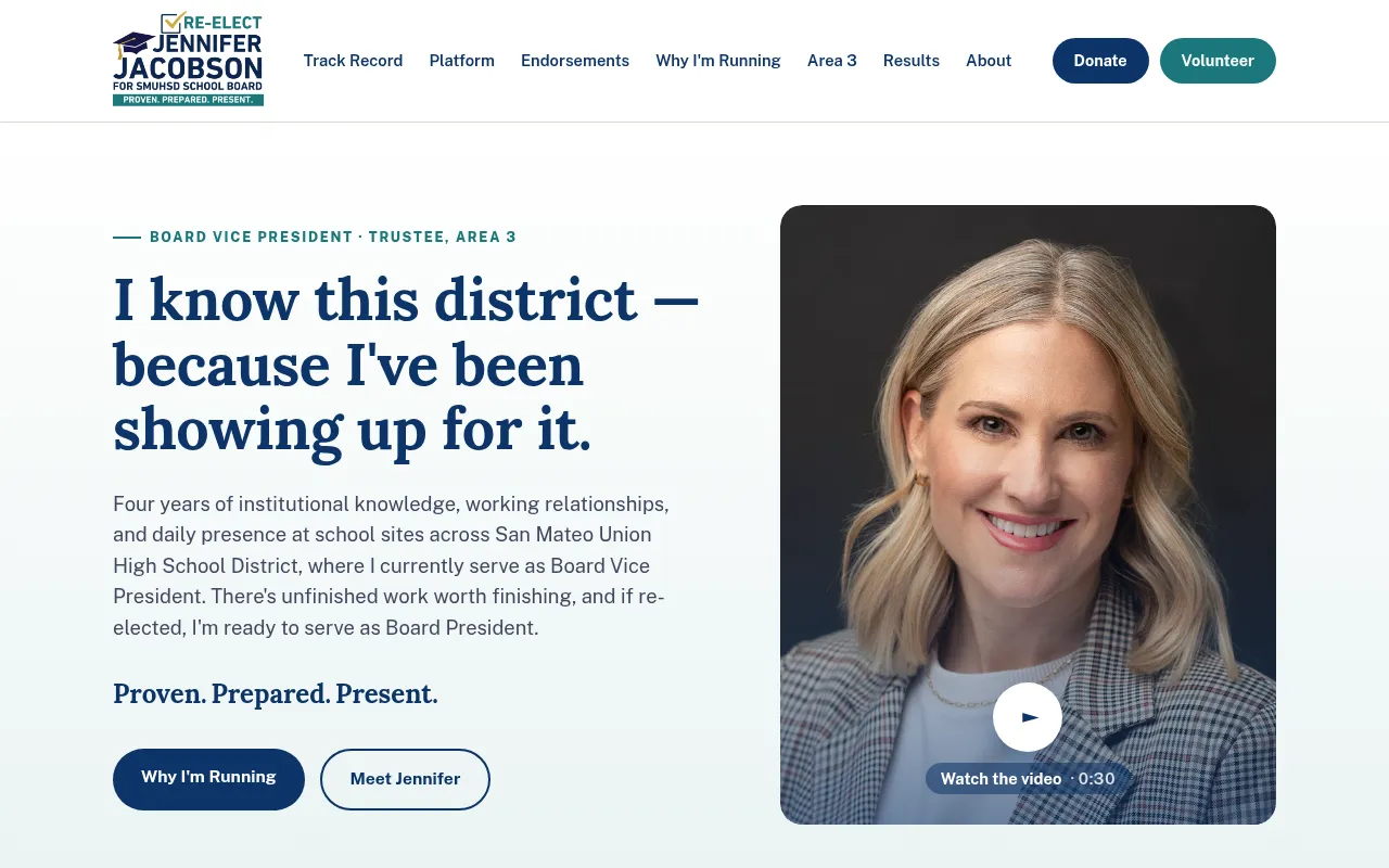 Screenshot of jenniferjacobson.org