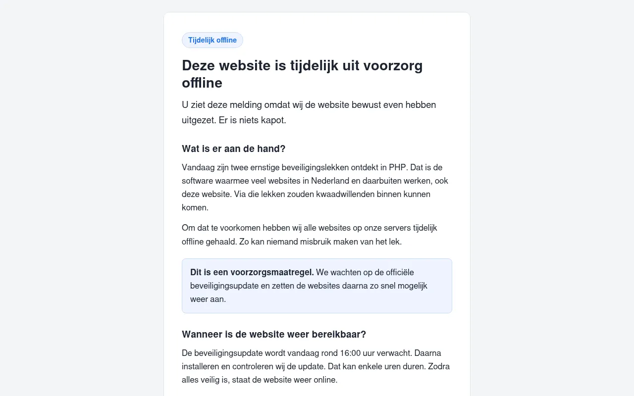 Screenshot of vendurotterdam.nl