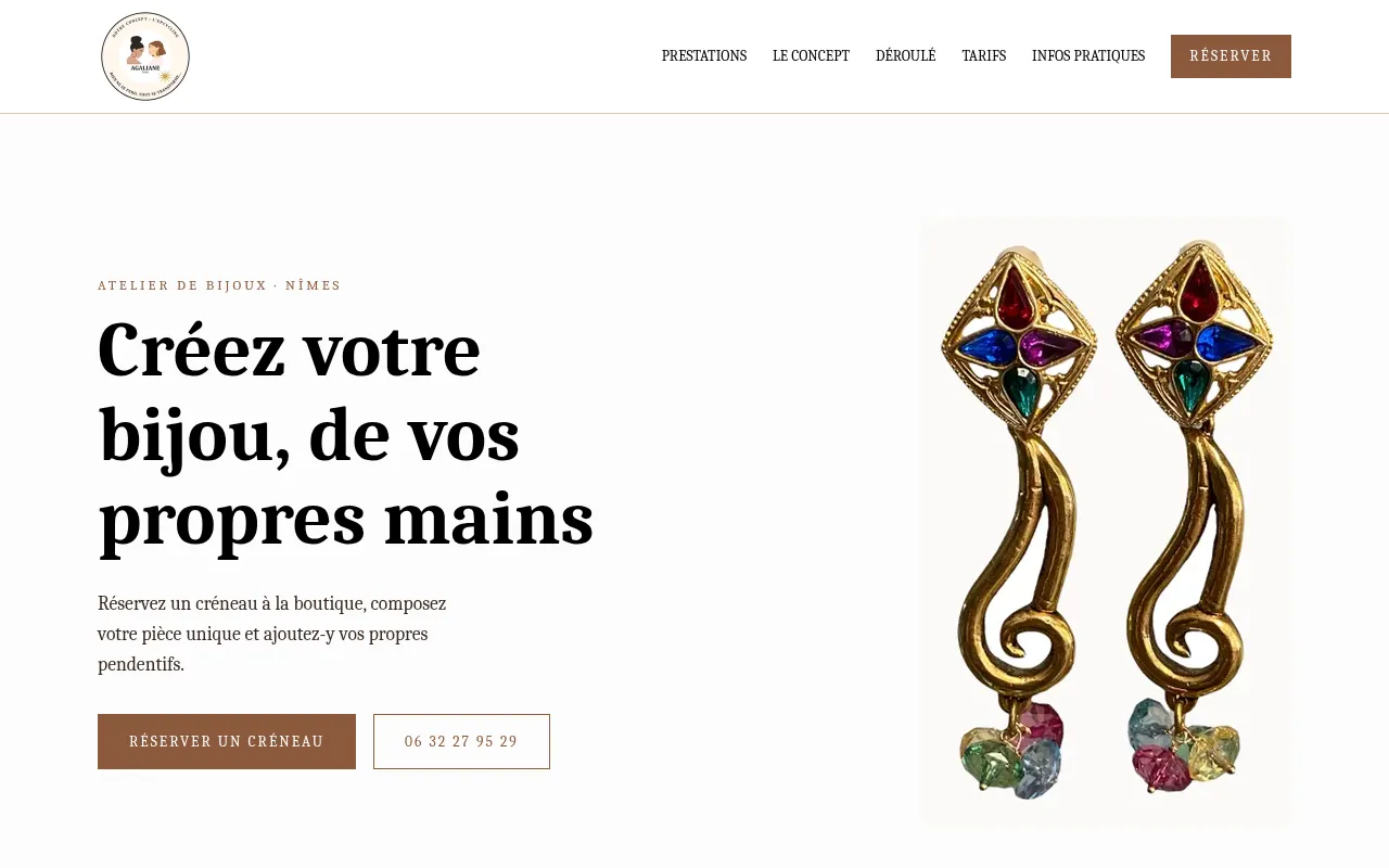 Screenshot of agaliane.vercel.app