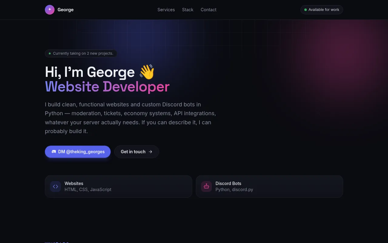 Screenshot of george-portfolio-lovat.vercel.app