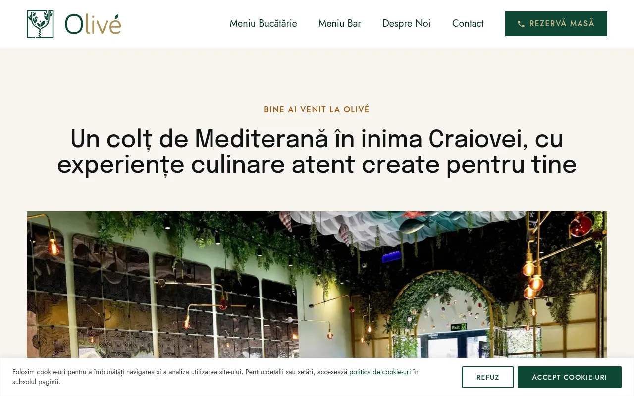 Screenshot of oliverestaurant.ro