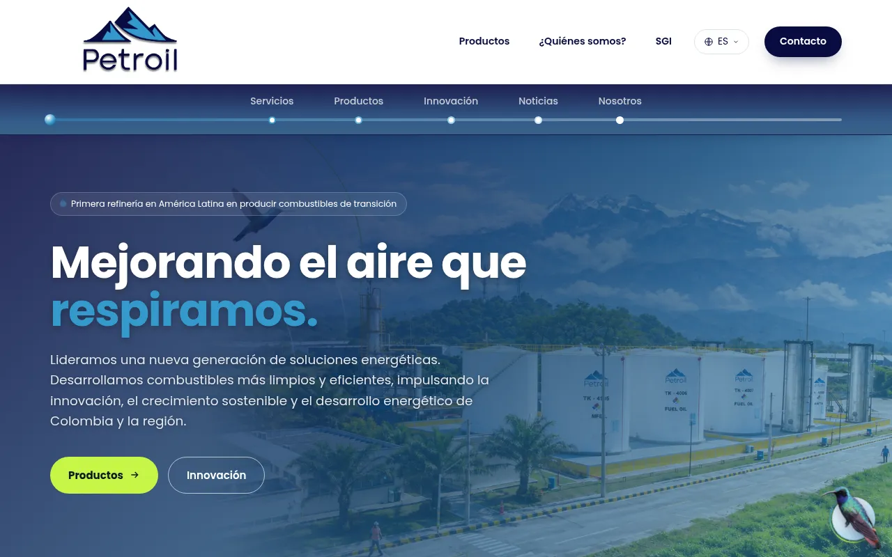 Screenshot of petroilsa.com