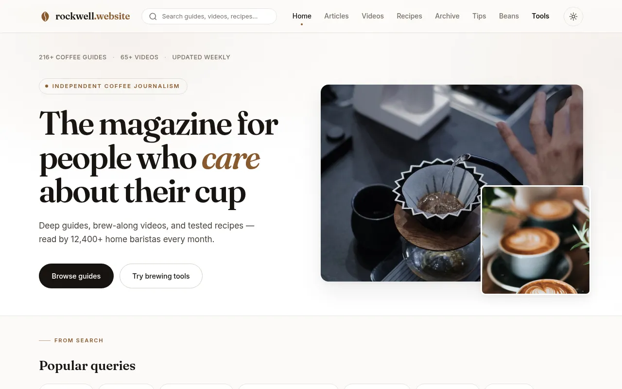Screenshot of rockwell.website
