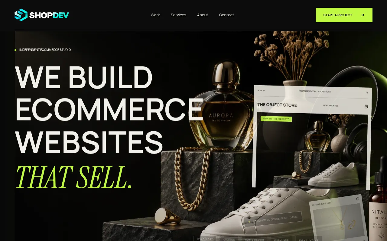 Screenshot of shopdev.studio