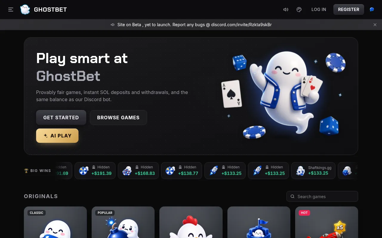 Screenshot of ghostbet.win