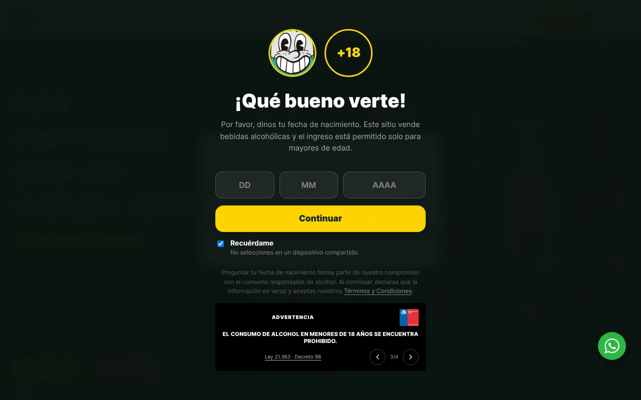 Screenshot of chelawena.cl