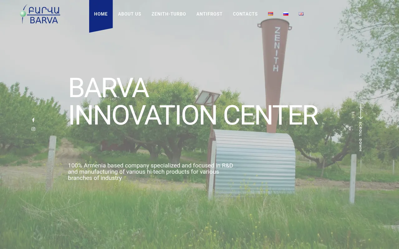 Screenshot of barva.am