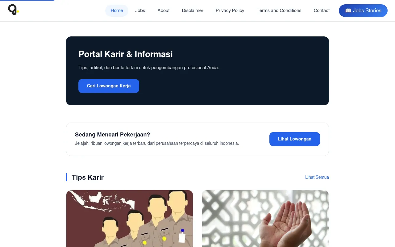 Screenshot of parttimesabtuminggu.com