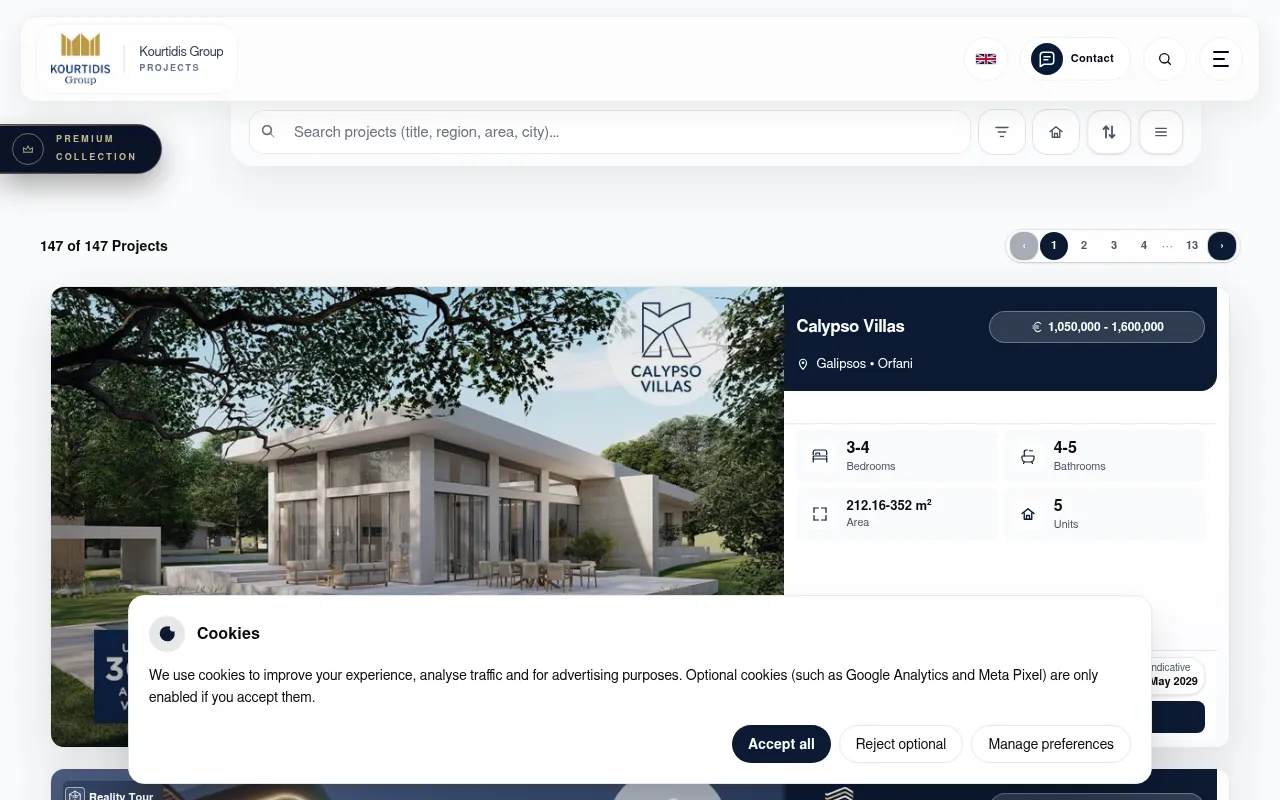 Screenshot of projects.kourtidis.group