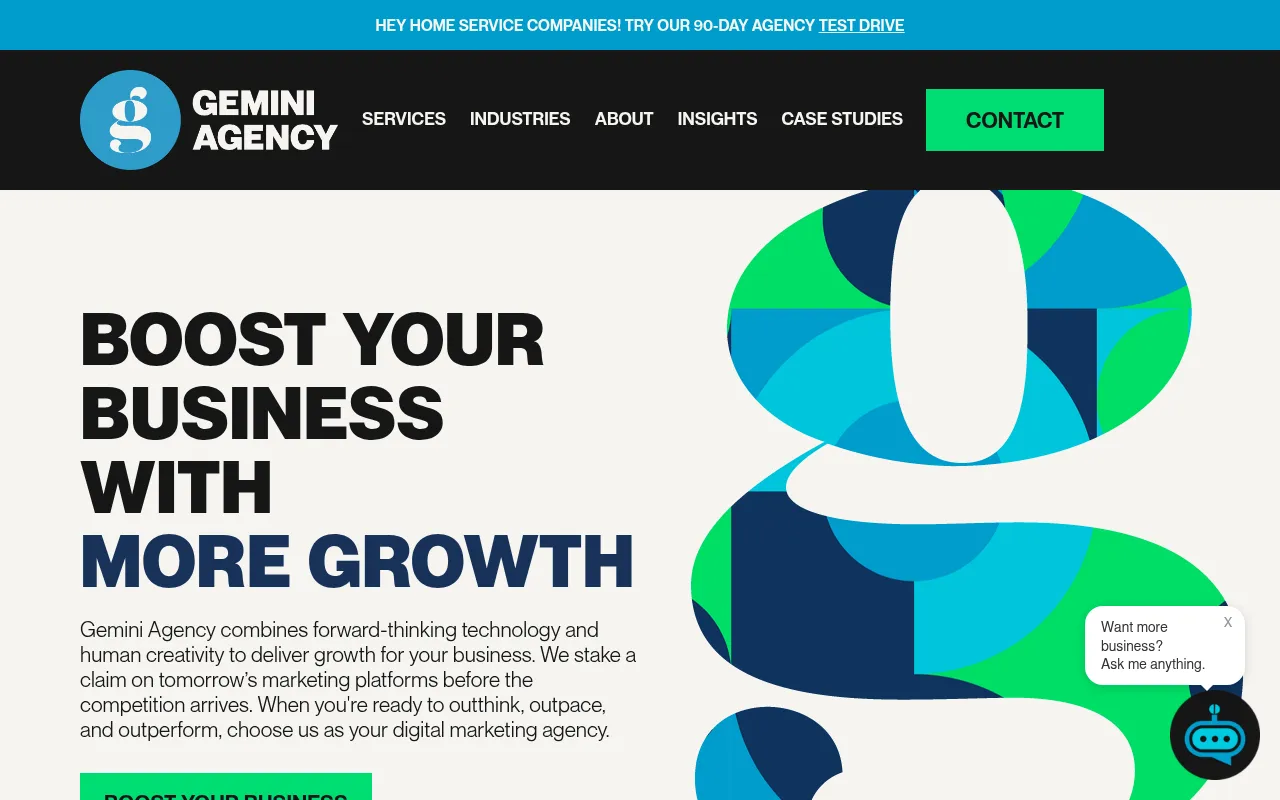 Screenshot of geminiams.com