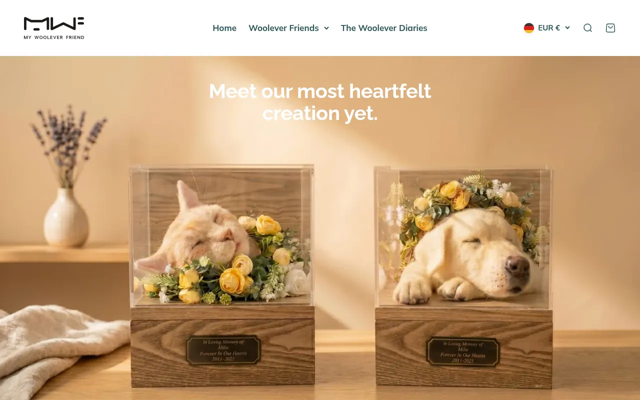 Screenshot of mywooleverfriend.com