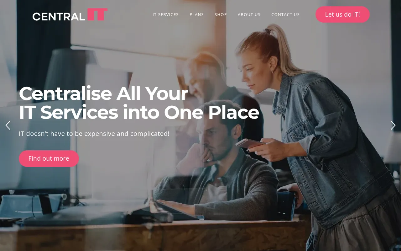 Screenshot of centralit.com.au