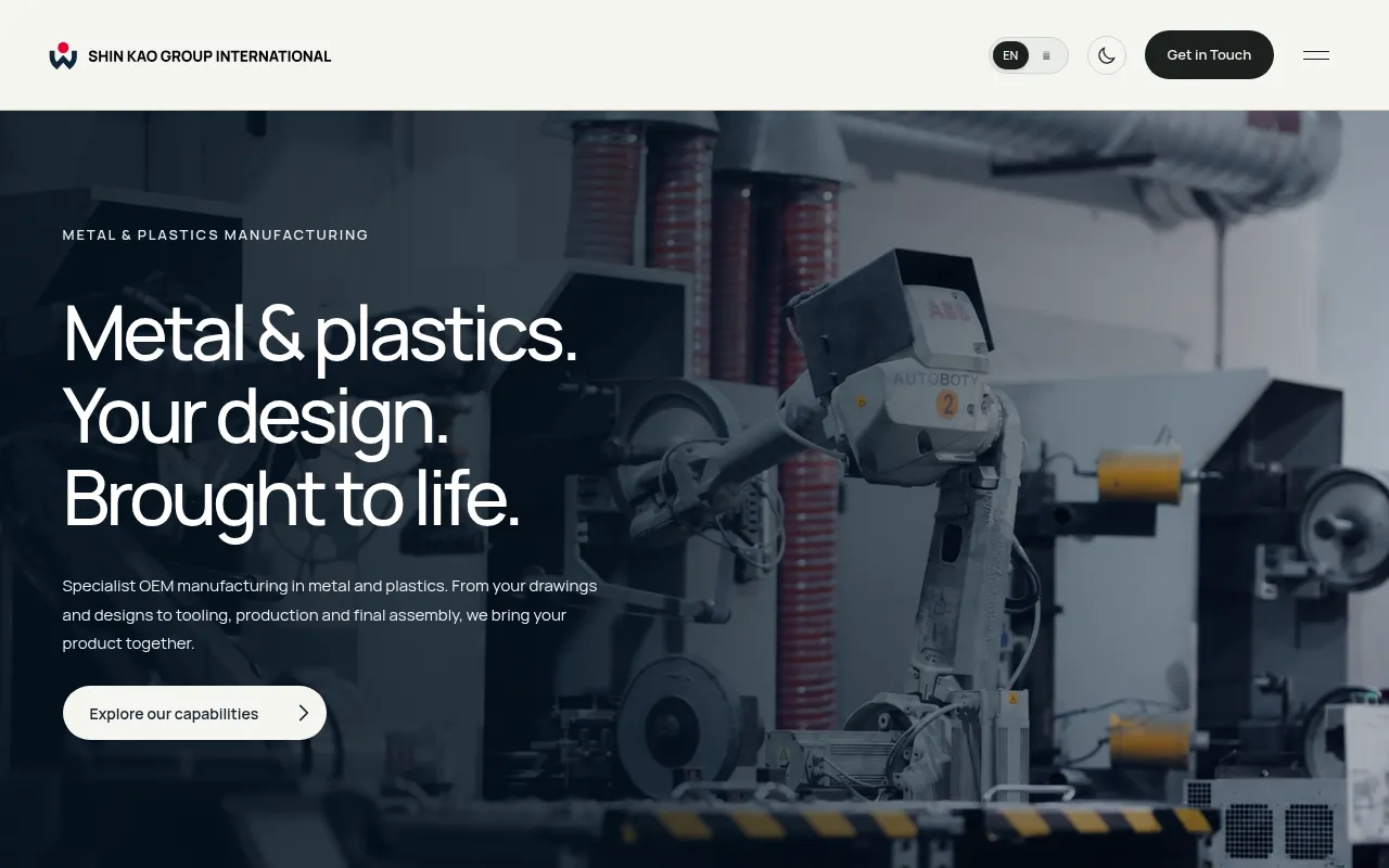 Screenshot of shinkao.com