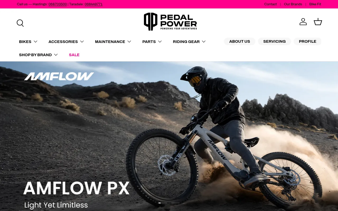 Screenshot of pedalpower.nz