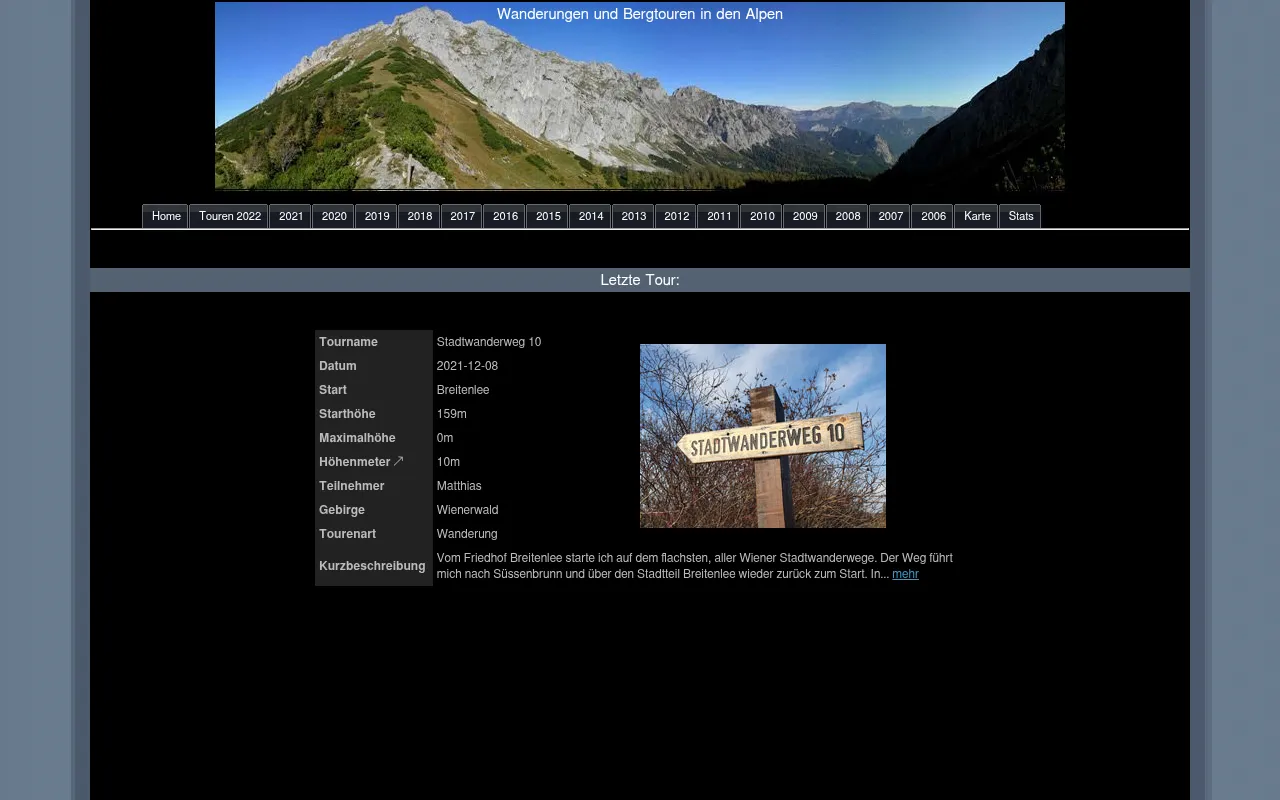 Screenshot of berge.serifone.de