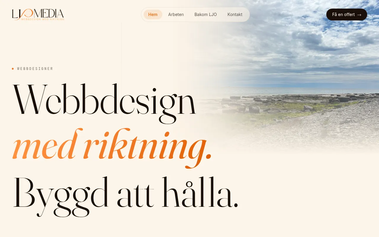 Screenshot of ljomedia.se