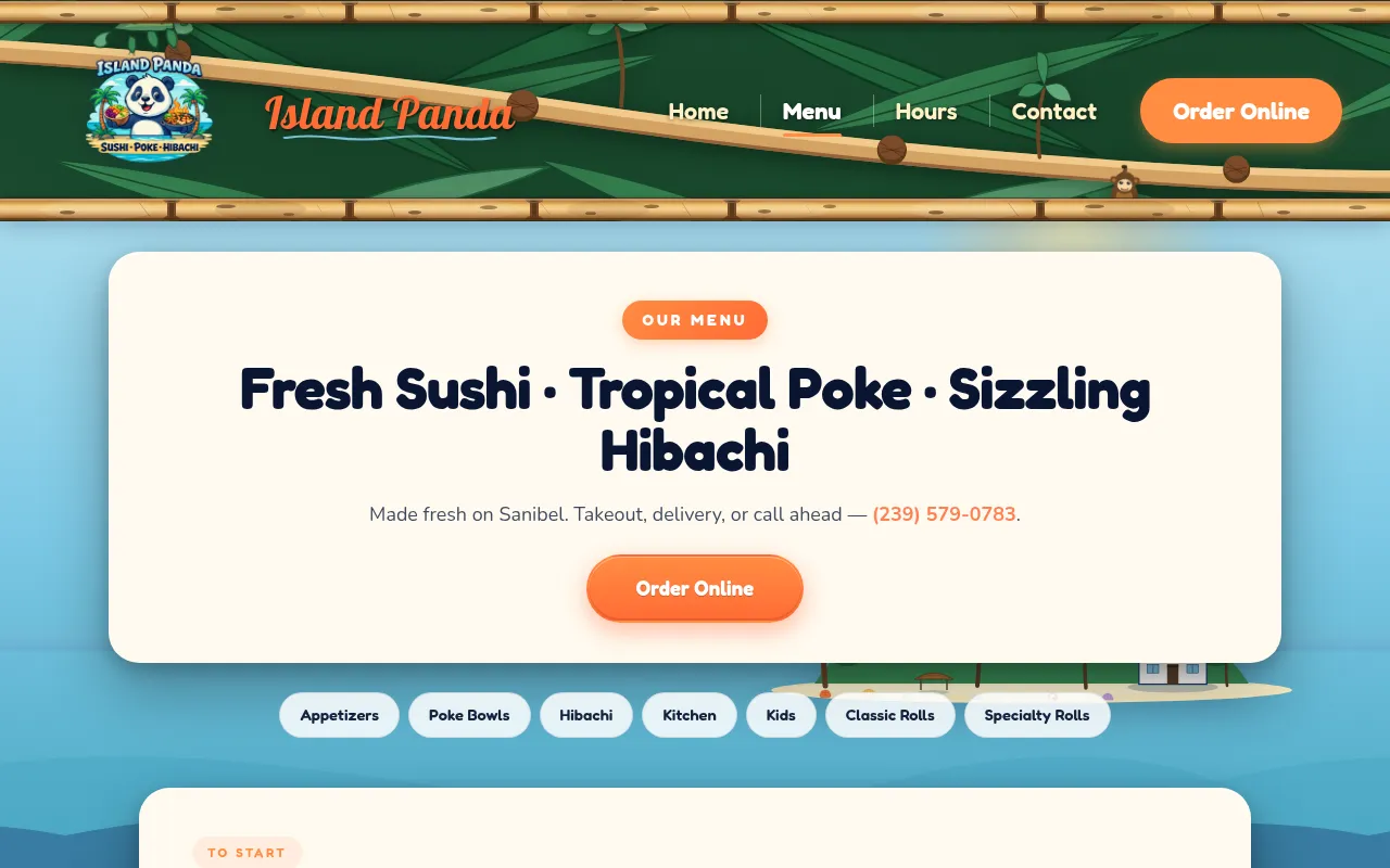 Screenshot of island-panda.com