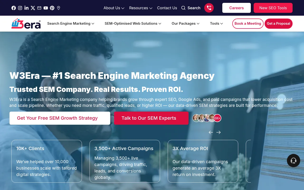 Screenshot of w3era.com