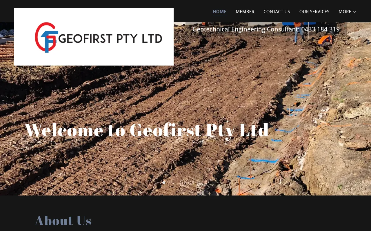 Screenshot of geofirst.com.au
