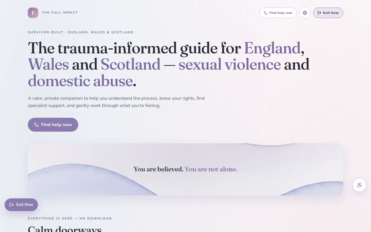 Screenshot of thefullimpact.org