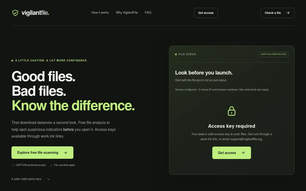 Screenshot of vigilantfile.org