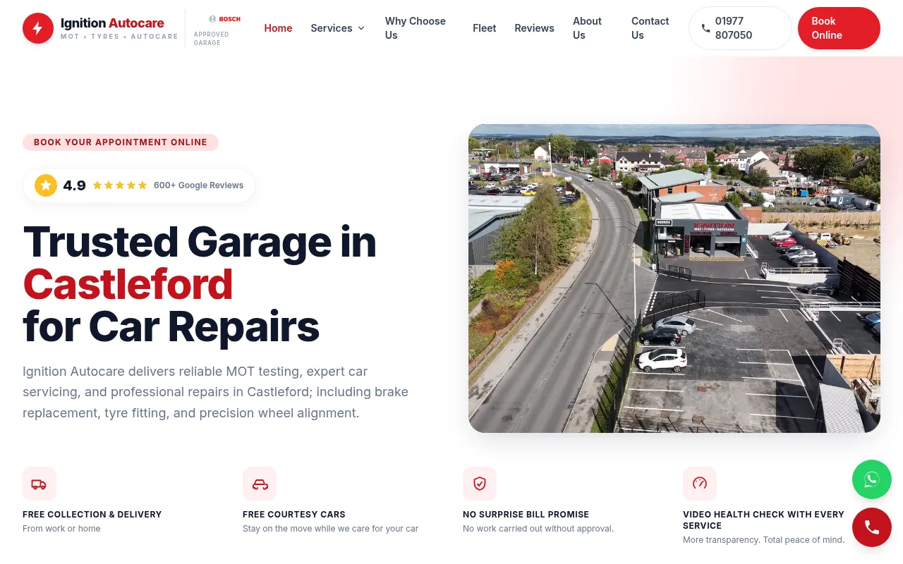 Screenshot of ignitionautocare.uk