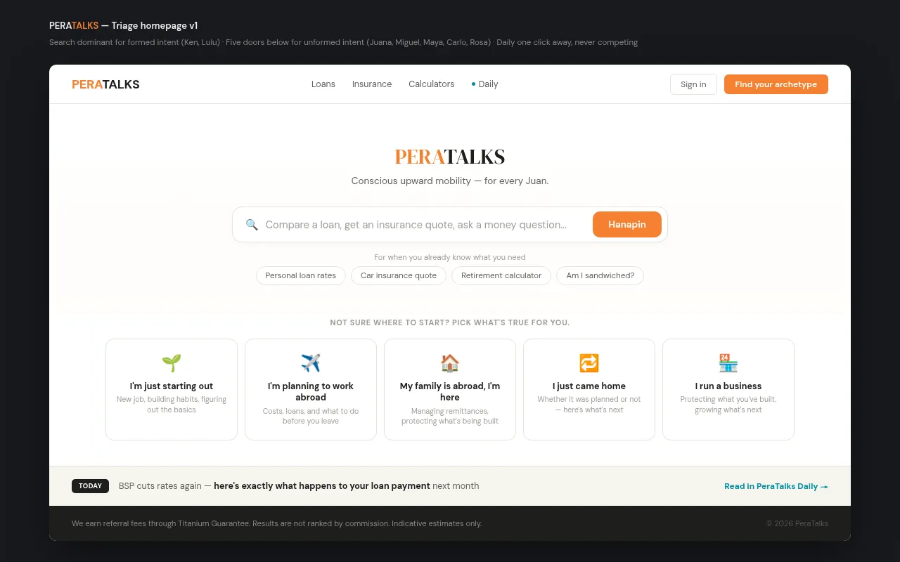Screenshot of peratalks.org
