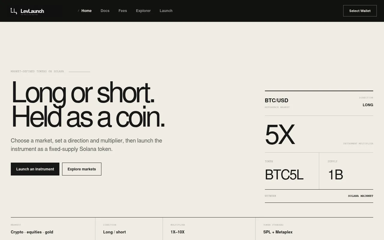 Screenshot of levlaunch.app