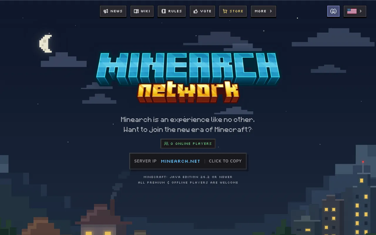 Screenshot of minearch.net