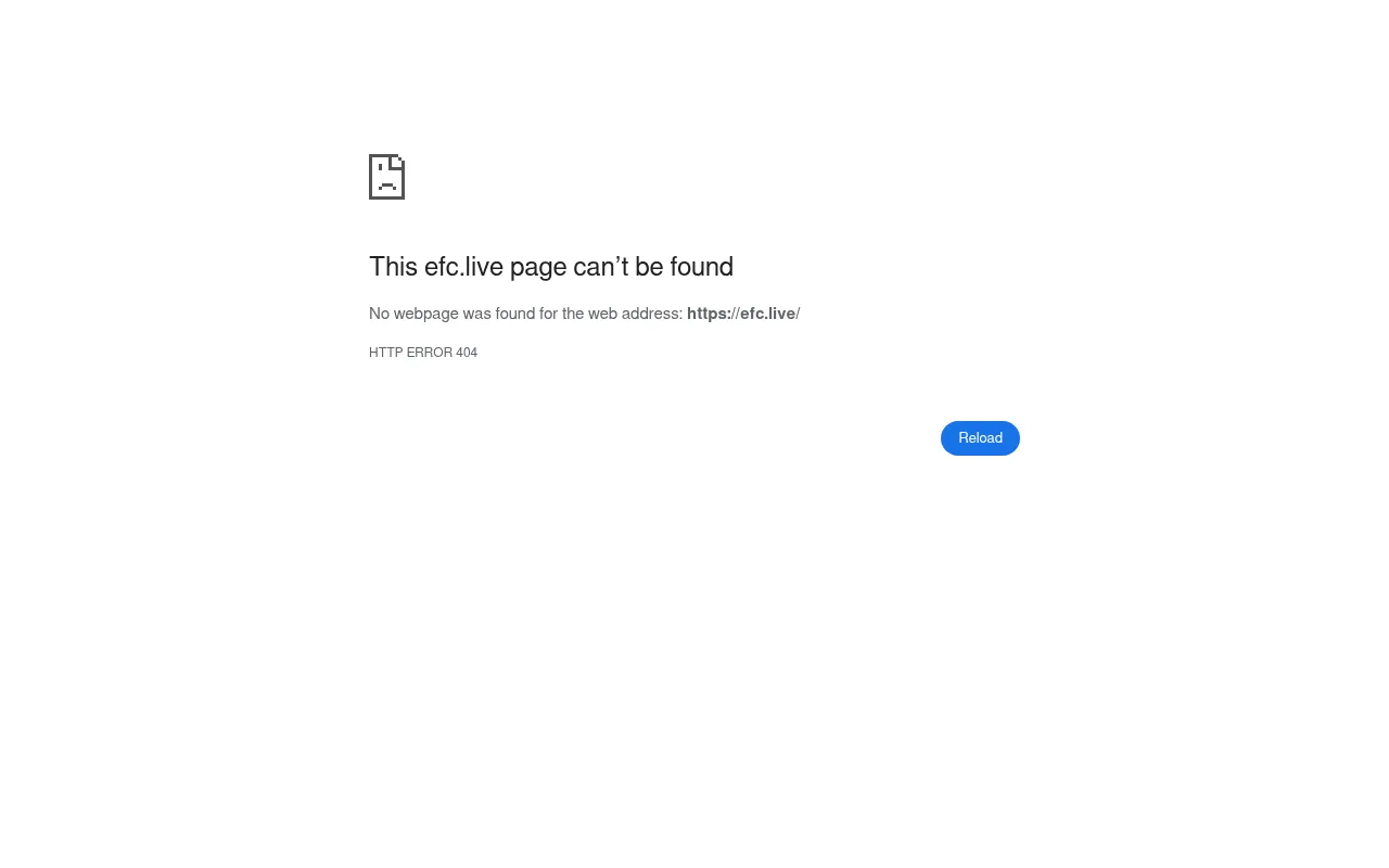 Screenshot of efc.live