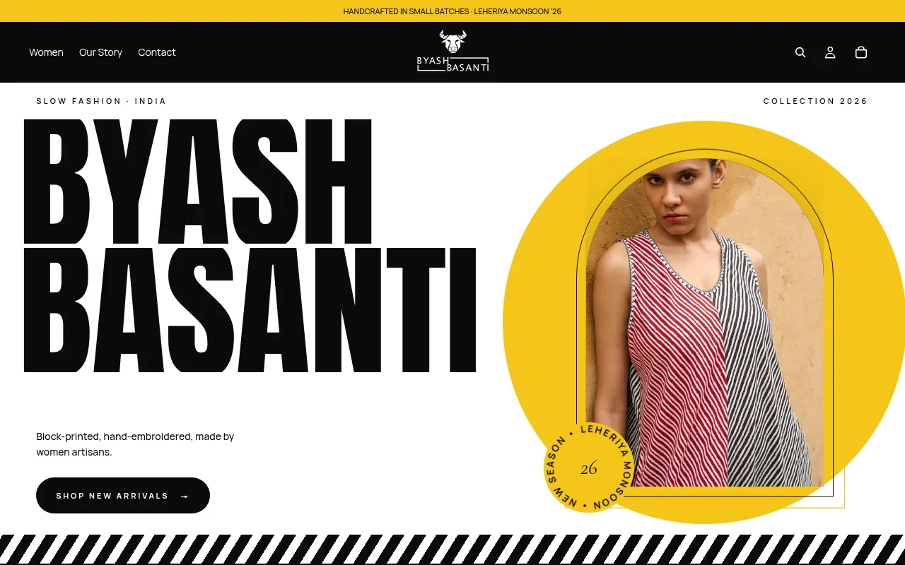 Screenshot of byashbasanti.com