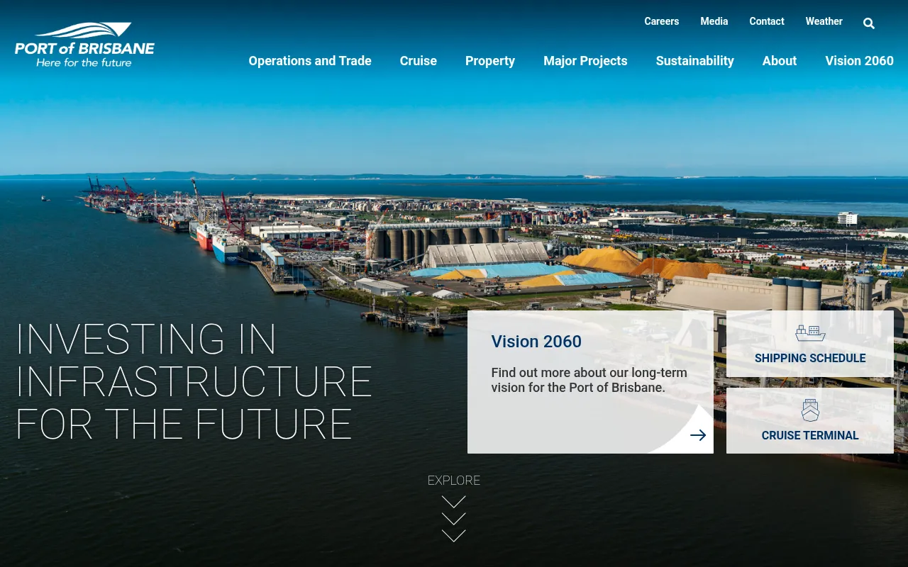 Screenshot of portbris.com.au