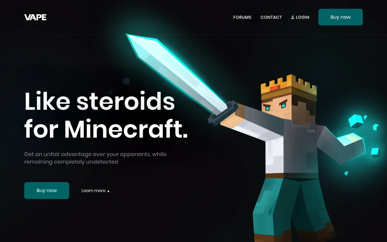 Screenshot of vape.gg
