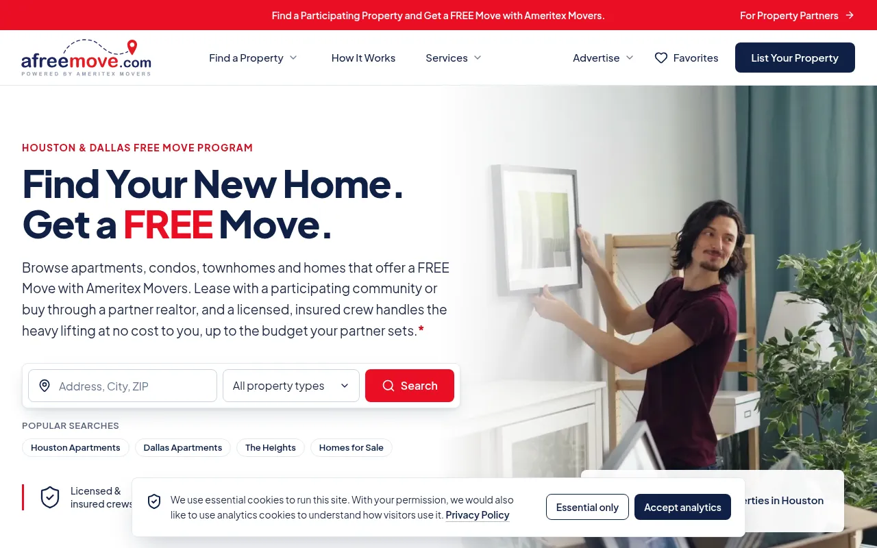 Screenshot of realestateapp.spinstaging.com