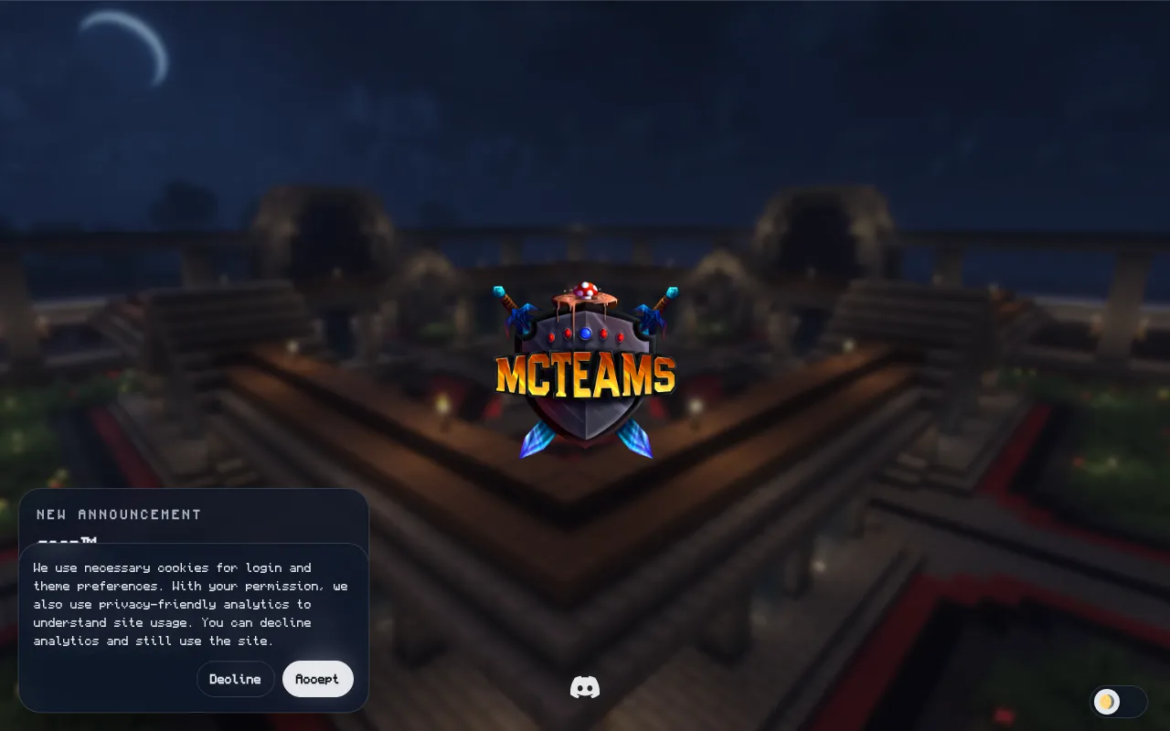 Screenshot of mcteams.com